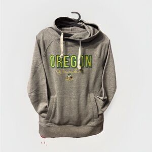 Oregon Ducks Gray Hoodie Sweater Womens Small